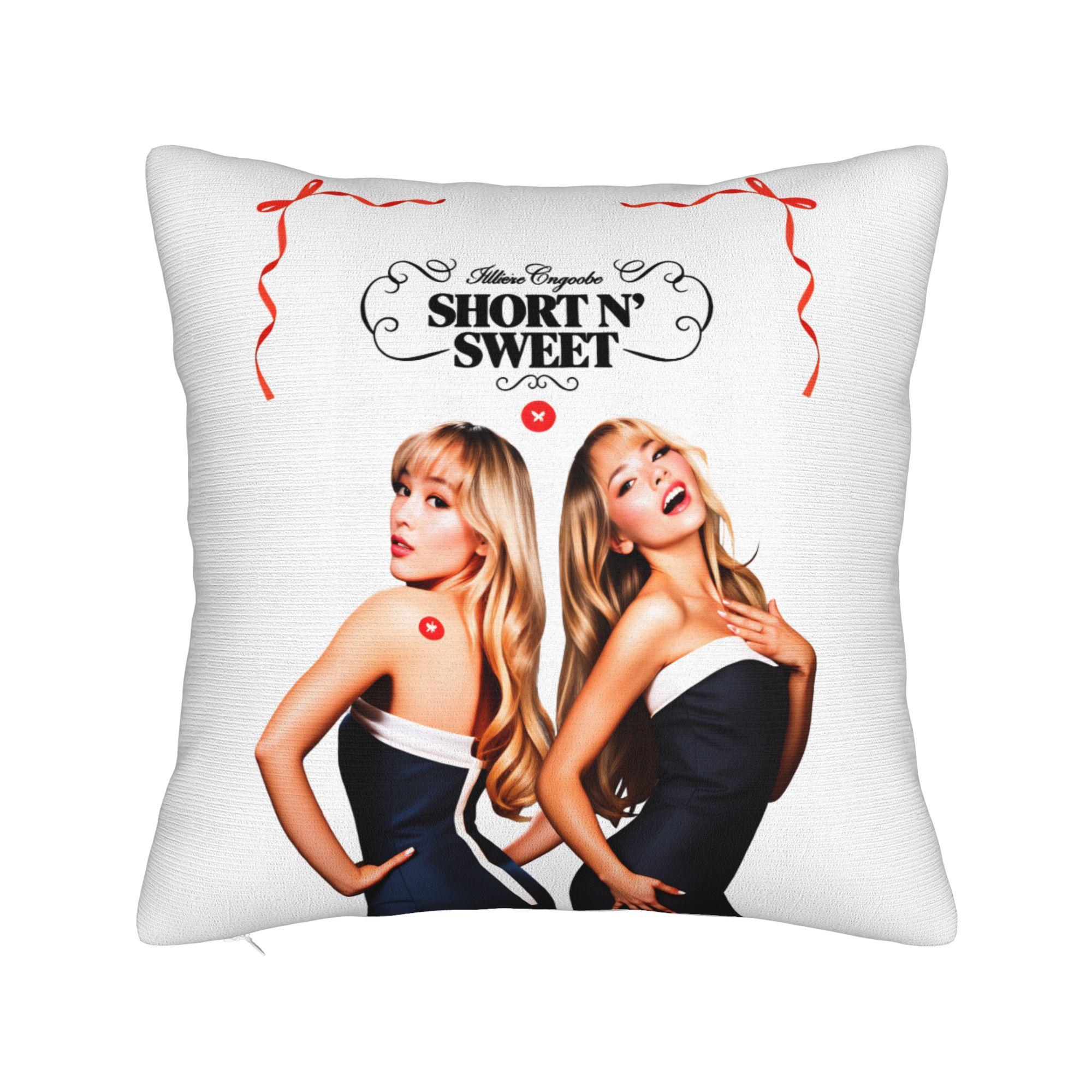 Сабрина Карпентер Американская певица Наволочка Уютная Наволочка Ретро Модная Наволочка Для Дивана Дивана Спальни 12x12Inch