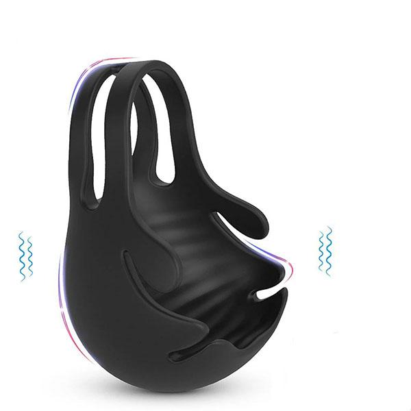 Vibrátor penisu Mužská masturbátor Masáž varlat Vibrátor Zpoždění ejakulace Kroužek Penis Rukáv Scrotum Stimulátor Sexuální hračky