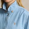 Polo Ralph Lauren Ss24 Solid Color Small Pony Embroidered Zip-Up Loose Jacket Women jackets Blue WMPOOTWN5A20079-450