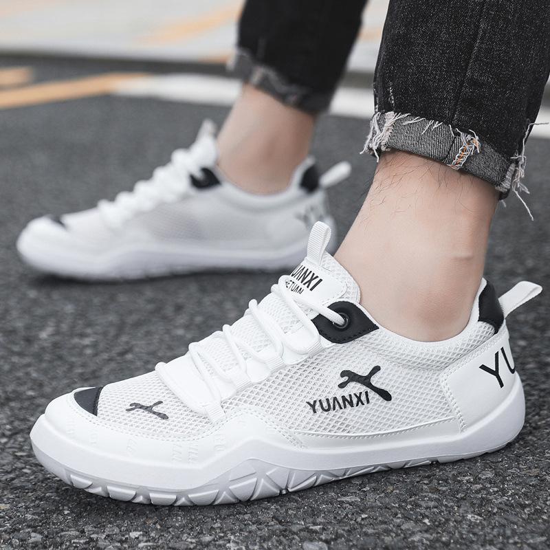 Trendy Brand Men's Shoes Summer Mesh Breathable Casual Sports Shoes Men's Ultra-light Soft-soled Running Trendy Shoes