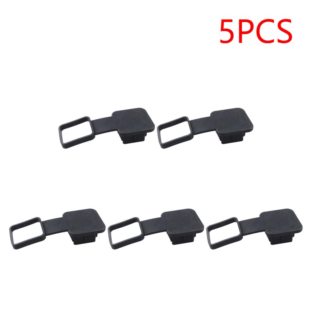 1-5PCS Trailer Hitch Receiver Cover Tow Hitch Decorative Covers Durable Rubber Plug Cover 2 Inch Universal Plug Tube Cap