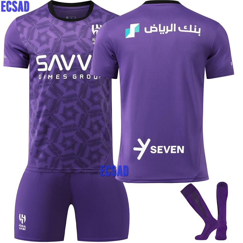 Football training jersey 2425 Saudi League Riyadh Crescent jersey Away purple No. 10 Neymar football jersey size 16