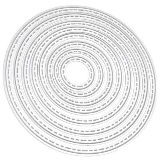 8Pcs/Set Circle Metal Cutting Dies DIY Scrapbook Paper Cards Craft Stencil