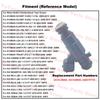 Fuel Injectors Valve For HYUNDAI ACCENT MC 1.4L ELANTRA I20 I30 Ix20 SONATA TRAJET KIA CARENS CERATO SOUL RIO VENGA Nozzle Parts