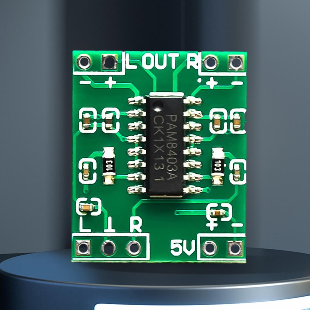 PAM8403 Mini Power Amplifier Board Module Class D 2 Channels Super Mini Stereo Audio AMP Board 2x3W USB Power Supply for Arduino