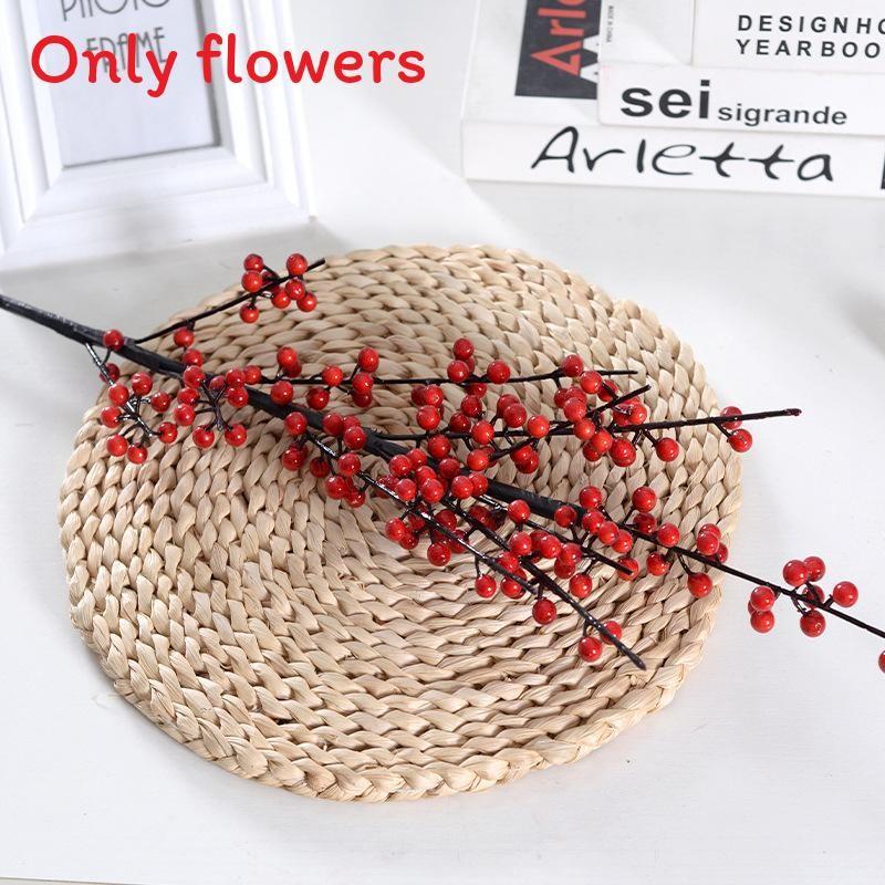 Ilex Simulation Chinensis Berries Fortune Fruit Ginkgo Flower Artificial
