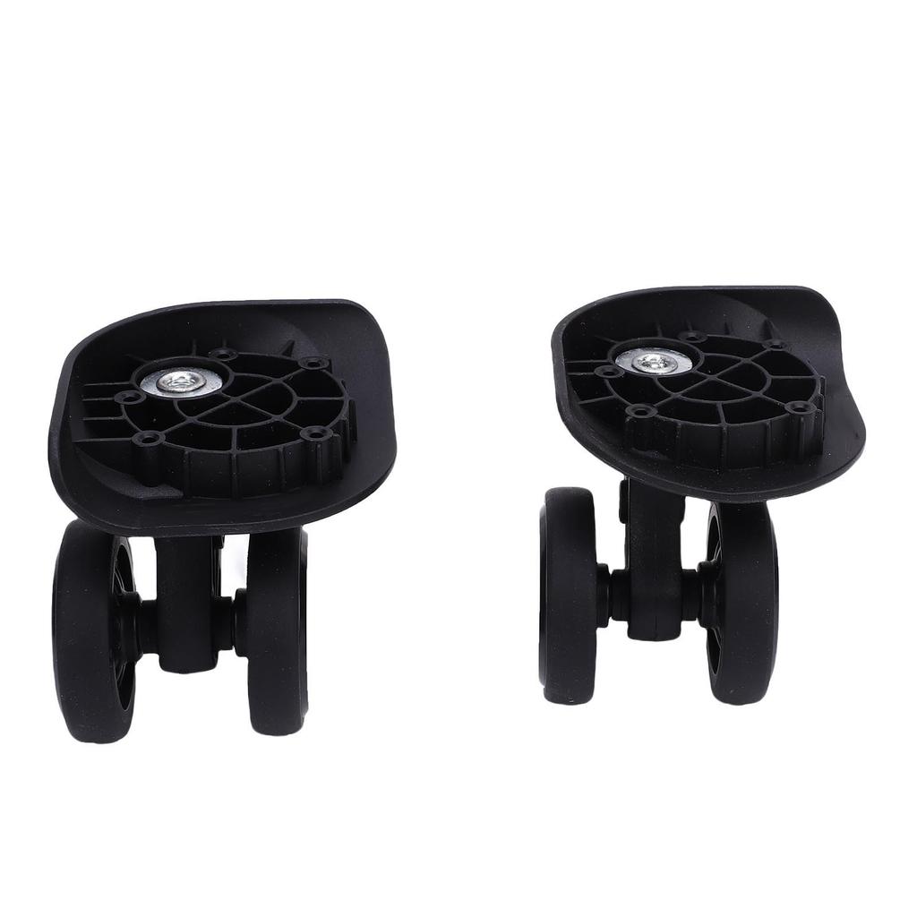2pcs Luggage Suitcase Wheels Black Mute Universal Rotation Travel Suitcase Casters Replacement