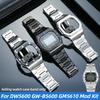 Modifiziertes Edelstahlgehäuse+Armband Für Casio G-SHOCK DW-5600 5610 GW-M5610 GW-B5600 Mod-Kit Herren Metall-Uhrenarmband Lünette Werkzeuge