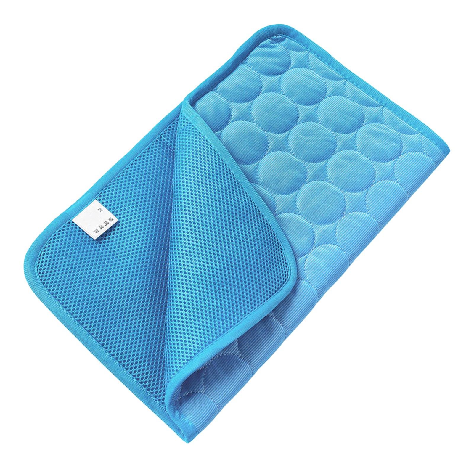 

Extra Large Dog Cooling Mat Pet Cooling Pad Breathable Summer Pet Ice Cushion for Dogs Cats Blue XL 100x70cm XL 100x70cm синий