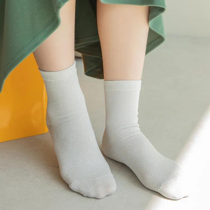 Glitter Socks - Silver