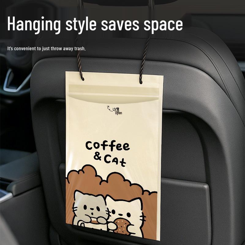 Premium Hanging Car Trash Bag for Interior Cleaning