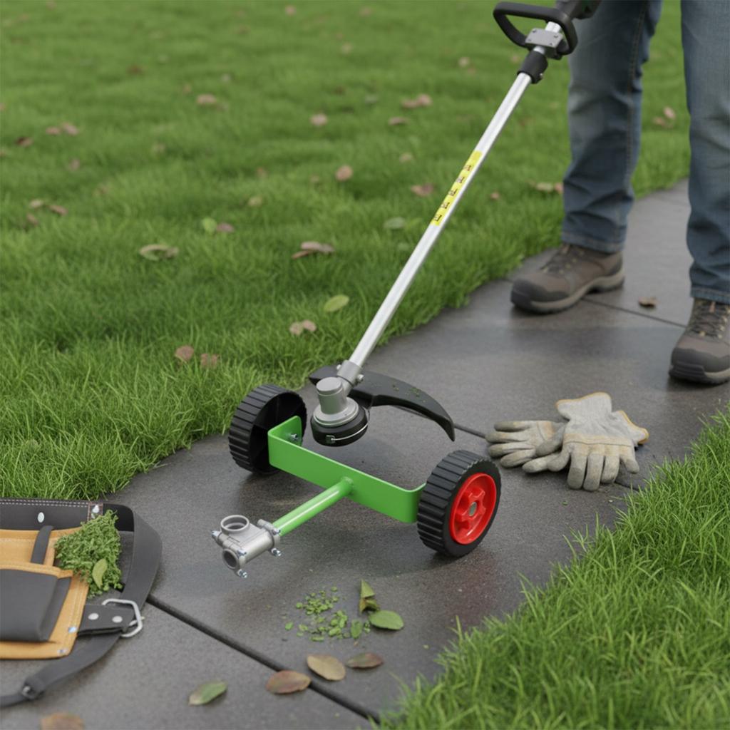 Comfortable Weeding Adjustable Trimmer Wheels Garden Helper