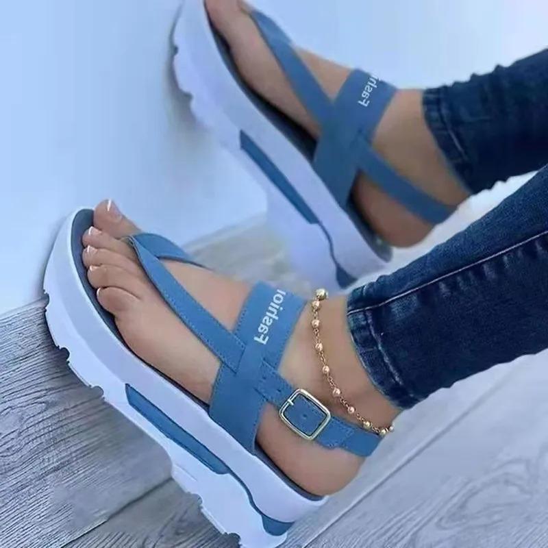 2025 New Platform Women Sandals For Summer Wedges Shoes Women Platform Heels Sandalias Mujer Luxury Summer Flip Flops