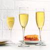 12-teiliges klassisches Champagnerflöten-Set, 170 ml, elegante Champagnergläser mit Stiel, kristallklar, Sektglas