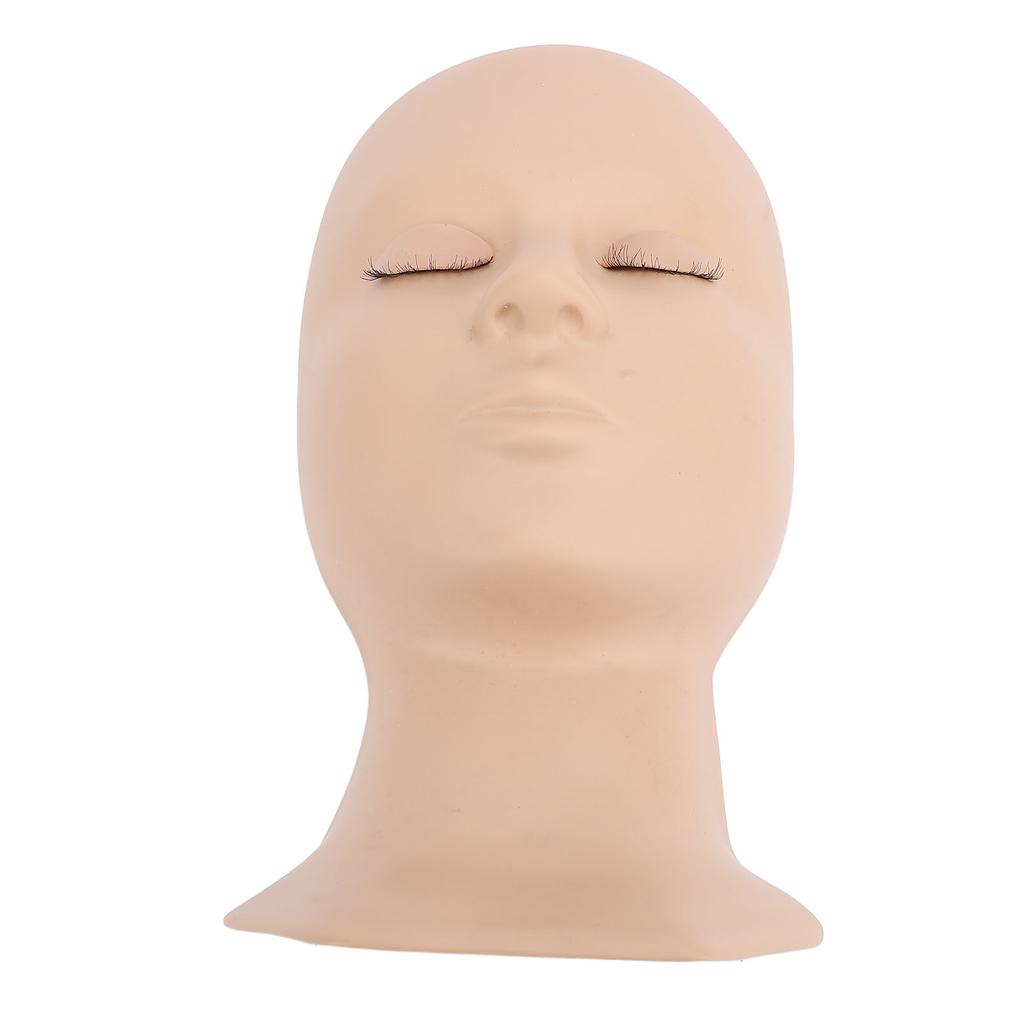 Detachable Single Fold Eyelid Lash Mannequin Head Silicone Eyelash Training Model for Makeup Practic