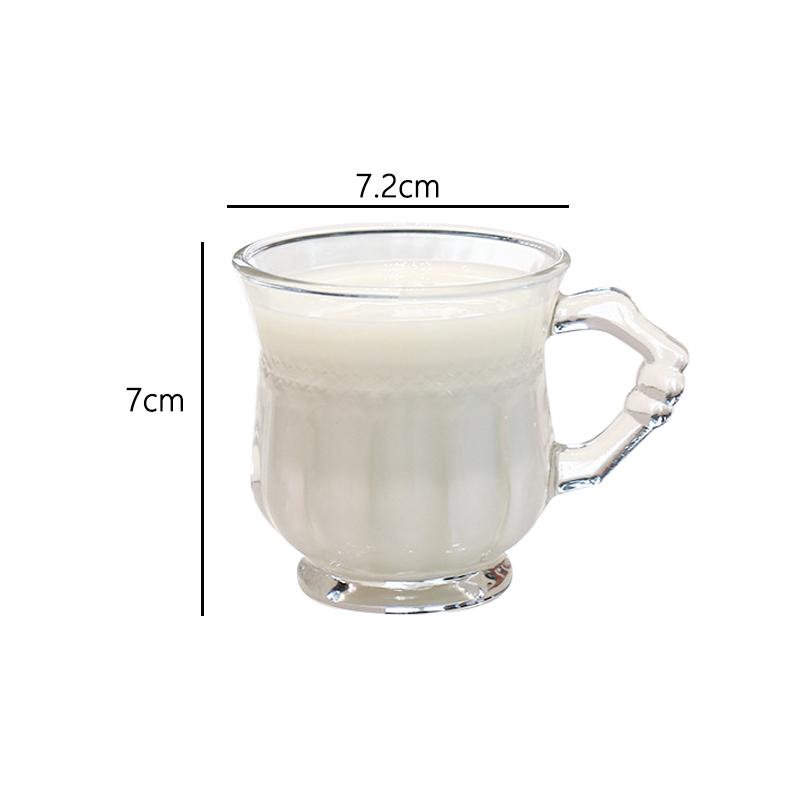 135ml/140ml Coffee Cup Afternoon Tea Cup Heat-resistant Water Cup with Handle Exquisite Latte Mocha Coffee Cups Party Glassware