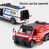 1:36 Vysoce simulovaný policejní auto ambulance model Finále Slitina auto hračka Simulace zvuku a světla Dětská vzdělávací hračka Dárek