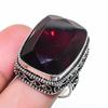 Natural Garnet Gemstone Handmade 925 Sterling Silver Jewelry Ring Size 7 AR-17182