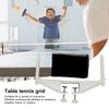 Table Tennis Net Set Professional Training Practice Ping Pong Net with Clamps Adjustable Table Tennis Net Clamp Post Set