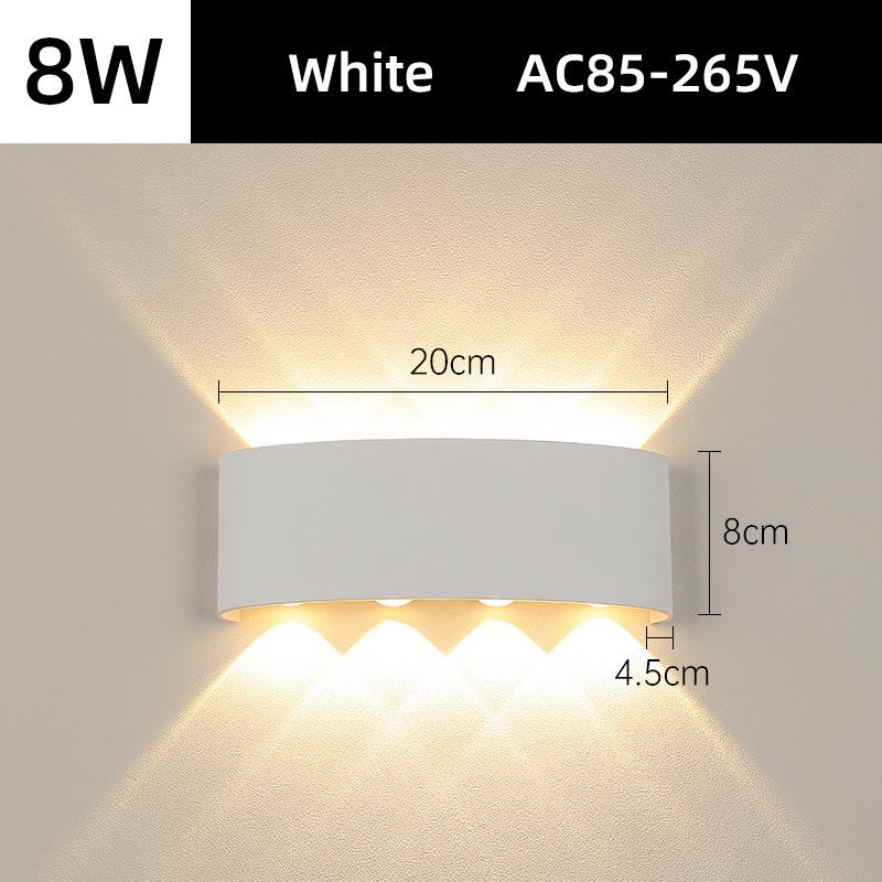 Minimalist Outdoor LED Wall Lamp for Hallways, Bedrooms, and Living Rooms