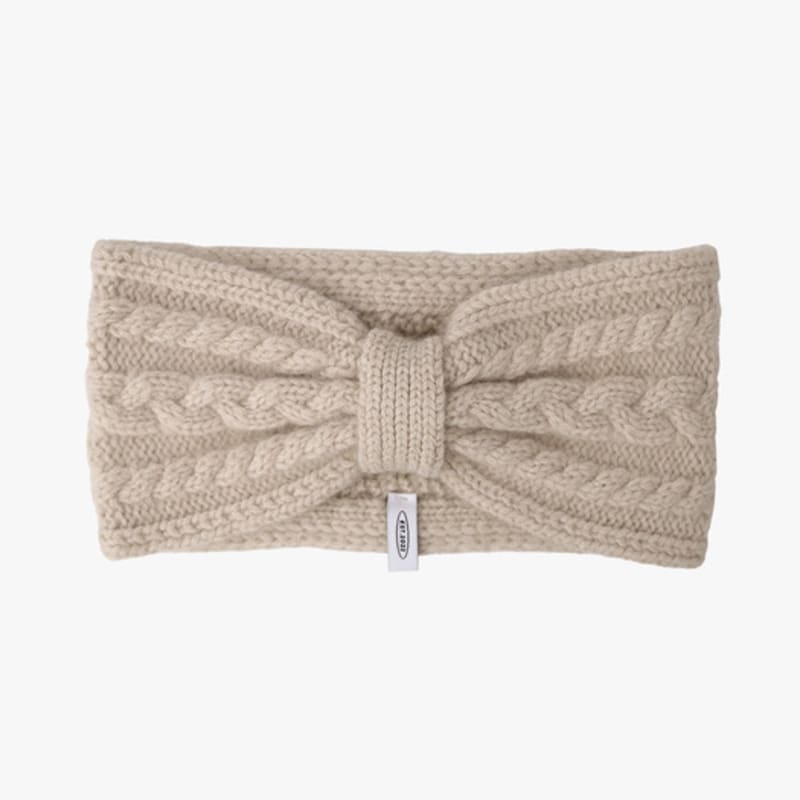 

mellotory 100% кашемировая кабельная повязка для волос (бежевый) beige