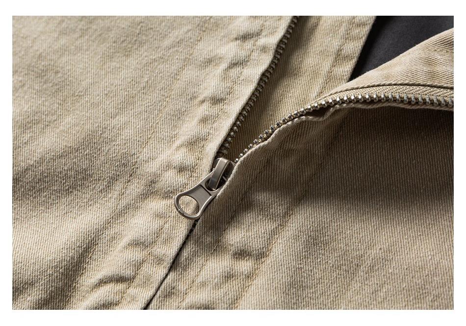 BUILTTOLAST Unisex Retro Detroit Jacket - Cotton, Washed Finish, Loose-Fit Workwear (JK06)