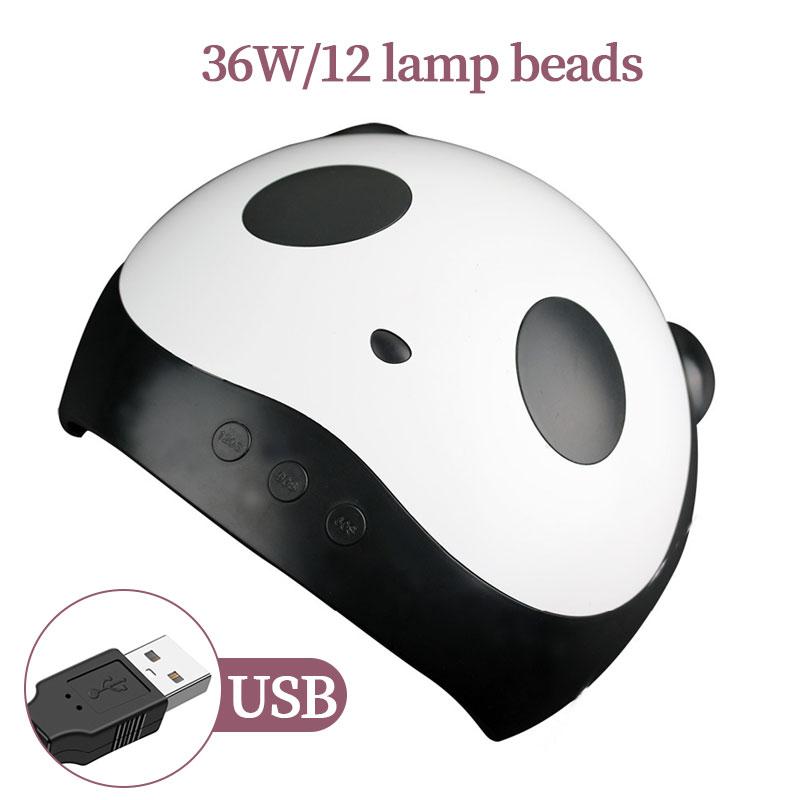 LINMANDA Panda Nail Dryer Machine Portable USB Plug Home Use Nail Lamp For Drying Curing Nail Varnish UV LED Lamp Manicure Tool