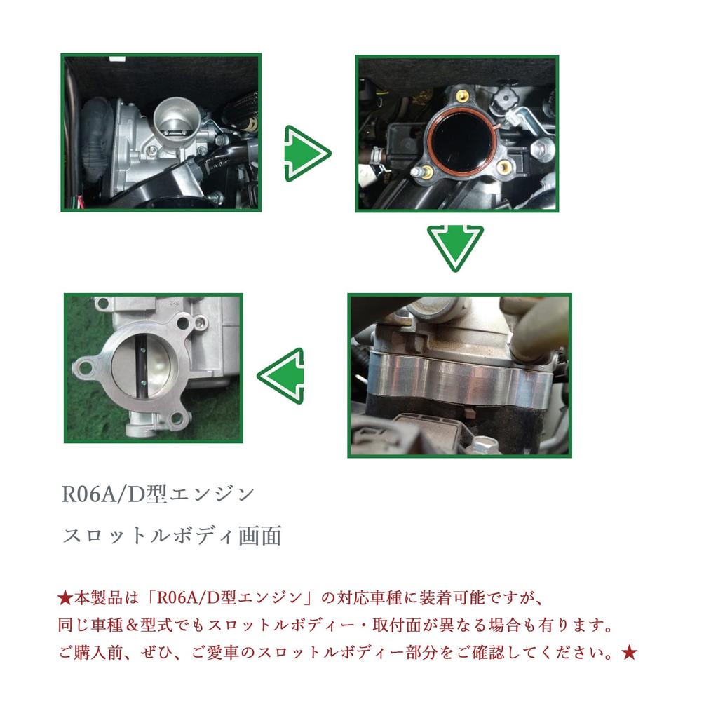 XIANGSHANG R06A Engine Throttle Spacer with 3 Bolts for Every Wagon and 6th DA17V Jimny JB64 Alto HA36S Alto Lapin HE33S Hustler MR41S NA MR92S Wagon