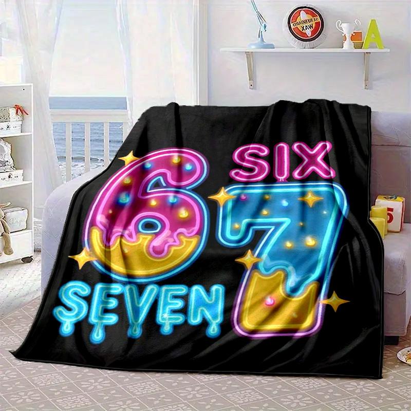 Royal Hands Holding Number 67 Portable Blanket/Soft Blanket Bedding Blanket Suitable for Travel Camping Living Rooms Offices Sofas Fan Gifts