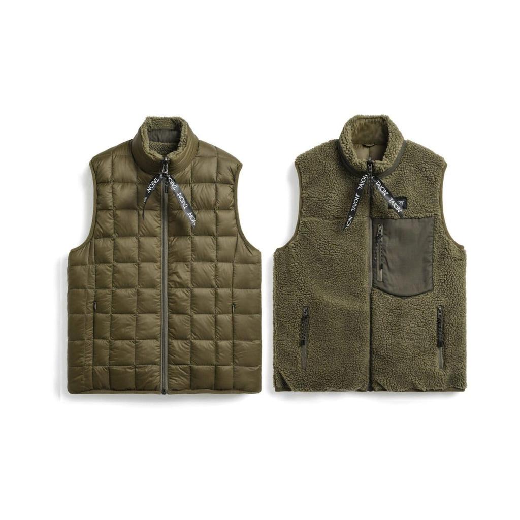 Taion Down Vest R002MB Olive X Dark Olive