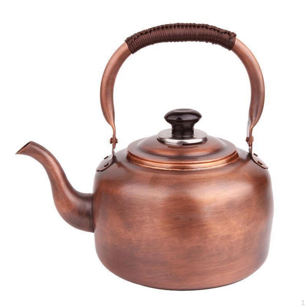 Handcrafted Copper Kettle | Stovetop, Teapot, for Kitchen 3L Normal Gas