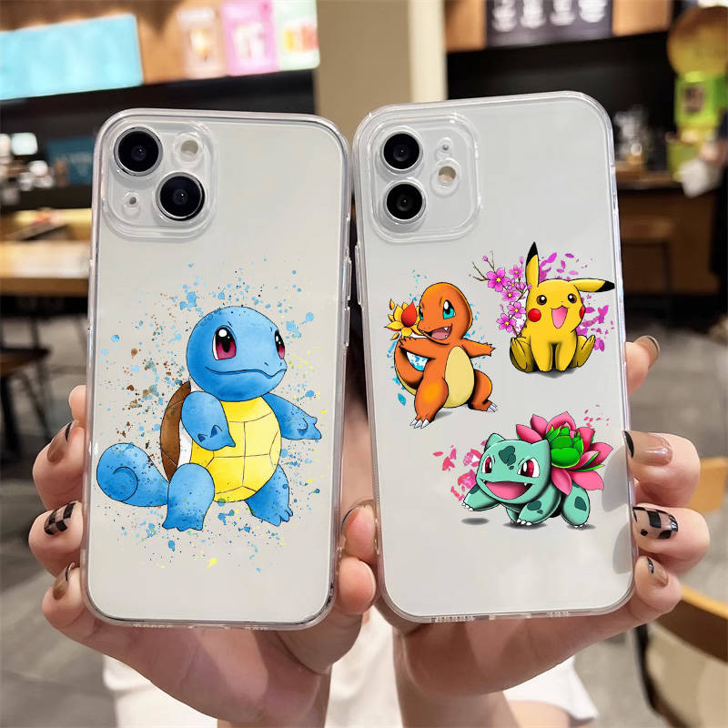 E-50 Pokemon Dragon Θήκη για iPhone 7 8 11 12 13 14 15 16 Pro Max Plus Mini Xiaomi Redmi A3 9A 9C 10A 10C 13C Note 9 11 Realme Narzo C30 C55