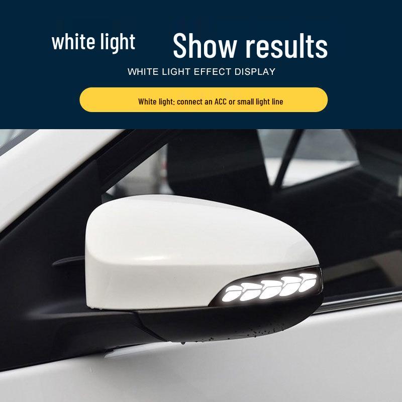 Toyota Camry/Corolla Altis Dynamic Blue Rearview Mirror Turn Signal with Smoked Daytime Running Light.