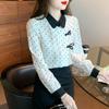 Dot Shirt for Women's Autumn New Style Chiffon Top