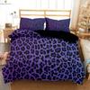Black And White Zebra And Leopard Animal Fur 3d Printing Quilt Cover Bedding Set Quilt Cover Pillowcase Three-Piece Set