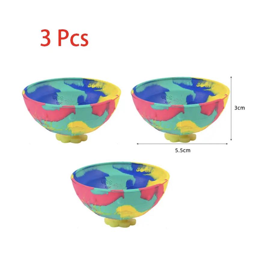 Camouflage Rotating Bouncing Bowl Hip Hop Creative Bouncing Pressure Relieving Rubber Jumping Hemisphere Outdoor Novel Child Toy