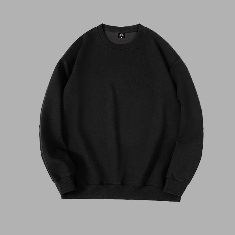 Unisex lässiges Sweatshirt mit Rundhalsausschnitt und langen Ärmeln - Basic lockerer Pullover für den täglichen Gebrauch und Streetstyle