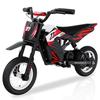 RCB Moto Elétrica Infantil 300W – 25 km/h – Pneus 12" – Autonomia 17 km – Guidão Ajustável – Vermelho