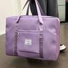Bolsa de almacenamiento de viaje impermeable con cierre de cremallera, bolsa de equipaje multiusos de gran capacidad con asa reforzada