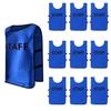 Felimoa Staff Bibs, 10-Piece Set, Adult, Washable, Front and Back Print, Staff Uniforms for Tournaments, Events, and Concerts (Blue)