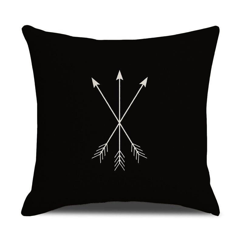 Throw Pillow Case Printed Polyester Lumbar Cushion Living Room Home Sofa Pillow Case