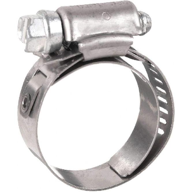 Hose Clamp, 5/8 to 1 In, SAE 8, SS, PK10