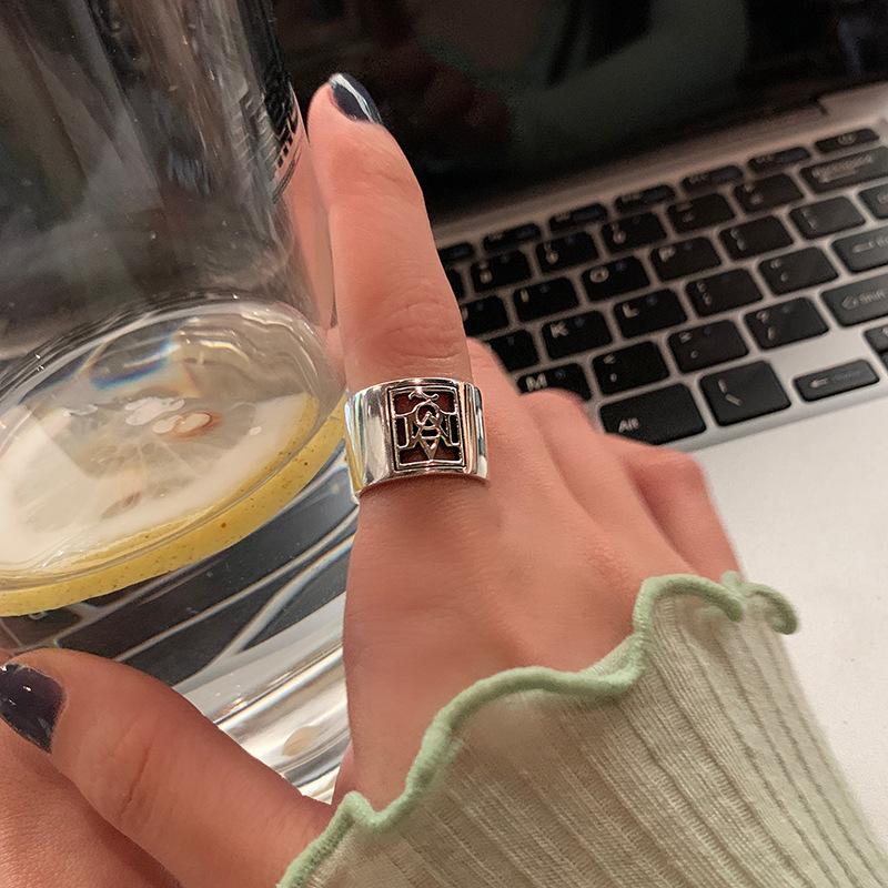 V Double Trendsetting Geometric Ring In 925 Sterling Silver For Women Fashionable