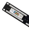 Qoltec Patch Panel Rack | 24 Porty | Kat.5E Utp | Czarny
