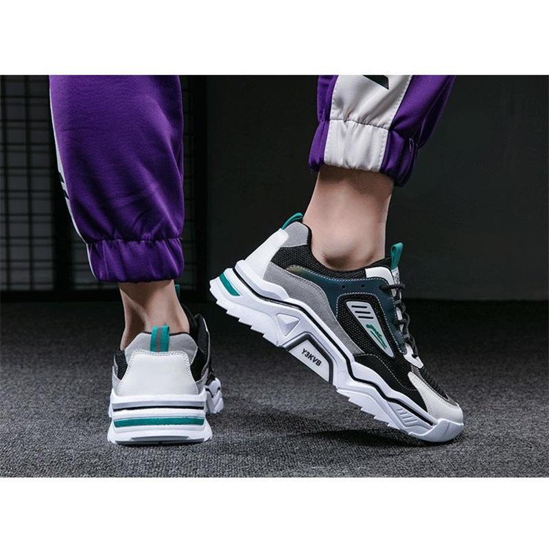 Men's Shoes Breathable All-match Mesh Sports And Leisure Youth Increased Daddy Shoes
