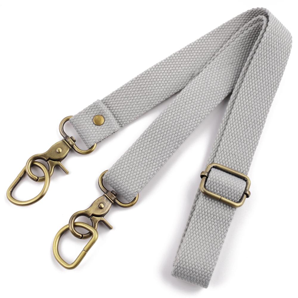 

61-116cm Adjustable Canvas Bag Strap Crossbody Belt Shoulder Handbag Straps Replacement Handles for Women Purse Bags Accessories сірий колір
