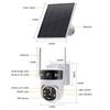 Three-Lens UBOX-4G Solar Camera, 15x Zoom, Outdoor Dual-View, 6MP HD, Night Vision, PTZ.