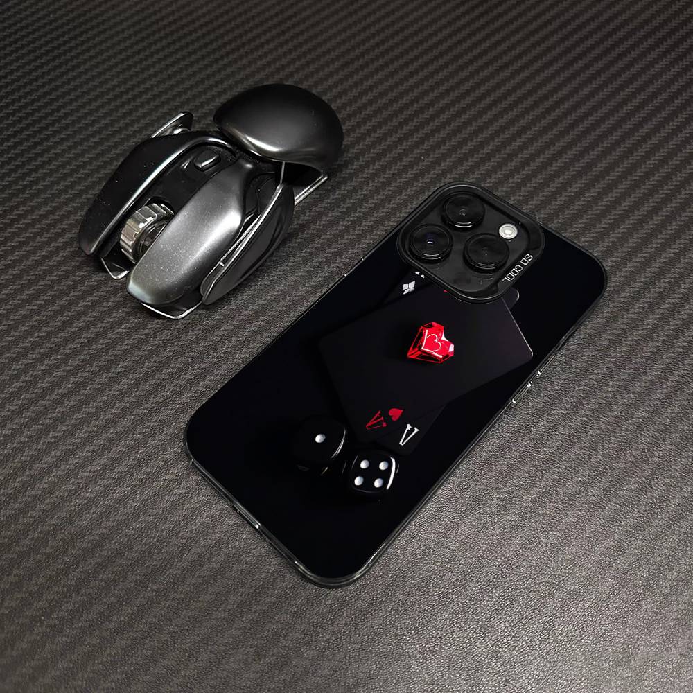 Poker Pattern Game Color Phone Case For IPhone 17 16 15 14 13 12 11 Pro Max Plus Pro Shell