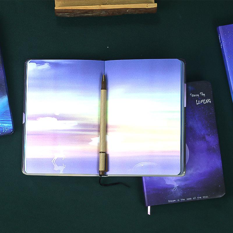 Retro Starry Sky Student Diary: Full-Color Planner Notebook