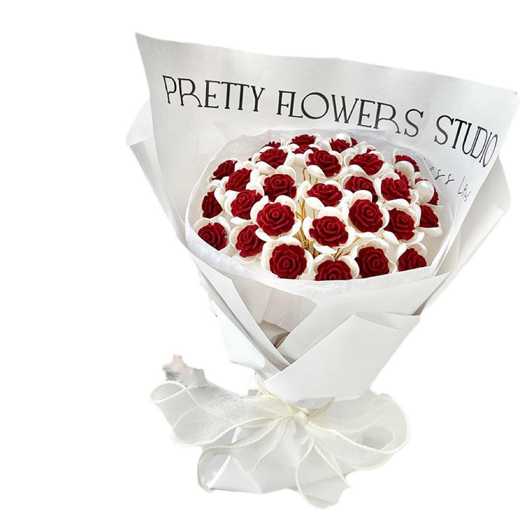 Everlasting Rose Bouquet DIY Kit: Handmade Artificial Flower Arrangement for Girlfriend - Ideal 520 Festival Gift